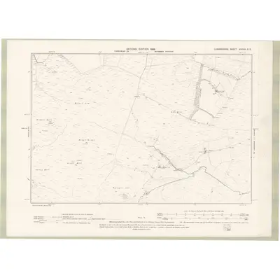 1896 Map of Lanarkshire Sheet XXXVIII.SE, 1898 Print