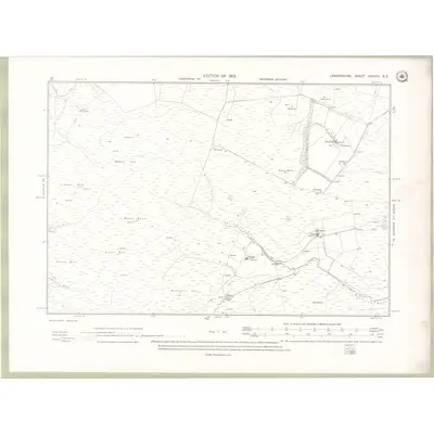 1909 Map of Lanarkshire Sheet XXXVIII.SE, 1912 Print