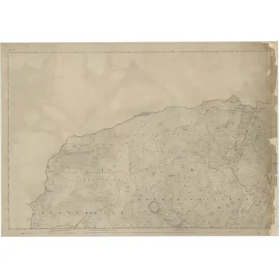 1847 Map of Lancashire 1, 1850 Print
