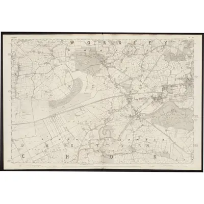 1845 Map of Lancashire 103, 1848 Print