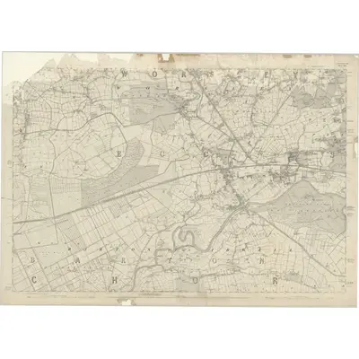 1845 Map of Lancashire 103, 1848 Print