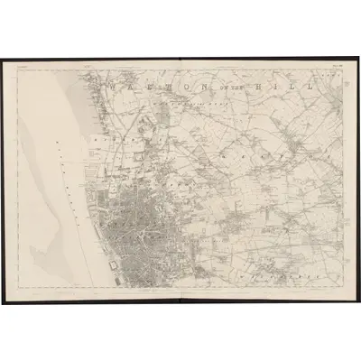 1845 Map of Lancashire 106, 1851 Print