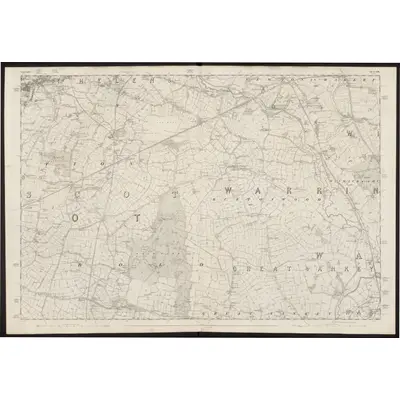 1846 Map of Lancashire 108, 1849 Print