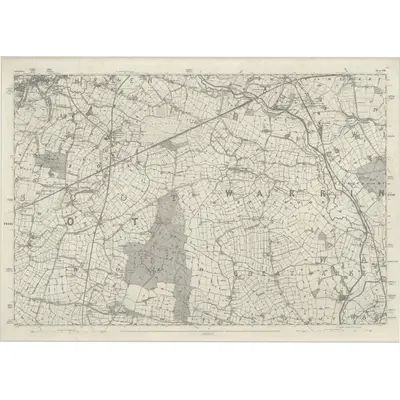 1846 Map of Lancashire 108, 1849 Print