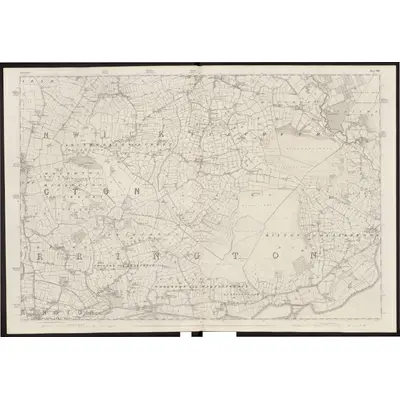 1845 Map of Lancashire 109, 1849 Print
