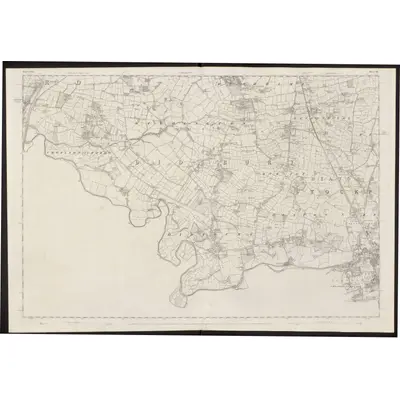 1845 Map of Lancashire 111, 1848 Print