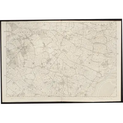 1845 Map of Lancashire 114, 1849 Print