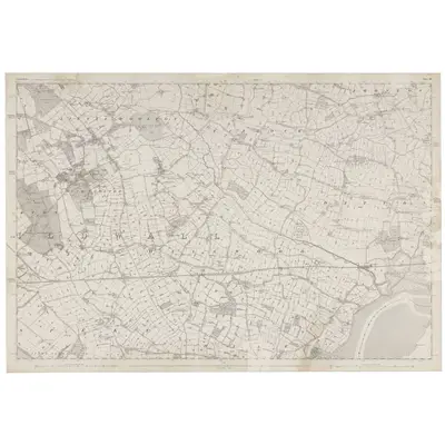 1845 Map of Lancashire 114, 1849 Print
