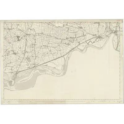 1846 Map of Lancashire 115, 1849 Print