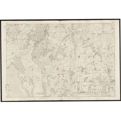 1848 Map of Lancashire 12, 1851 Print