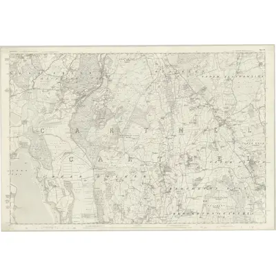 1848 Map of Lancashire 12, 1851 Print