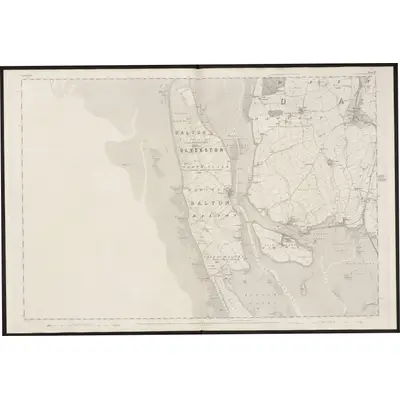 1847 Map of Lancashire 21, 1851 Print