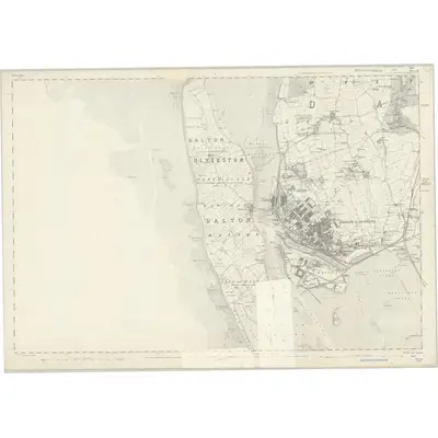 1873 Map of Lancashire 21, 1847 Print