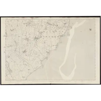 1847 Map of Lancashire 22, 1851 Print