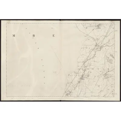 1845 Map of Lancashire 24, 1848 Print