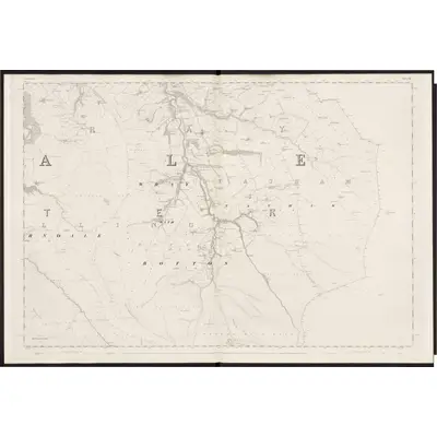 1844 Map of Lancashire 32, 1848 Print