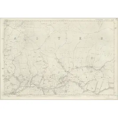 1844 Map of Lancashire 35, 1847 Print