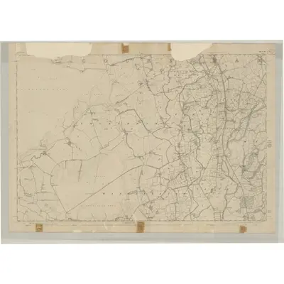 1844 Map of Lancashire 39, 1847 Print