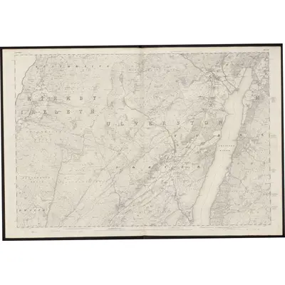 1846 Map of Lancashire 4, 1851 Print