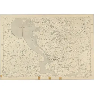 1844 Map of Lancashire 43, 1848 Print