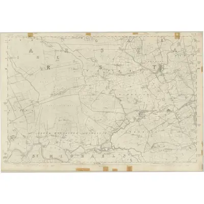 1844 Map of Lancashire 44, 1847 Print