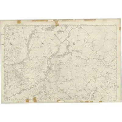 1844 Map of Lancashire 45, 1846 Print