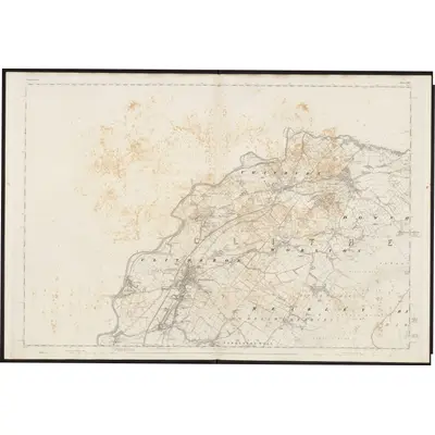 1844 Map of Lancashire 47, 1847 Print