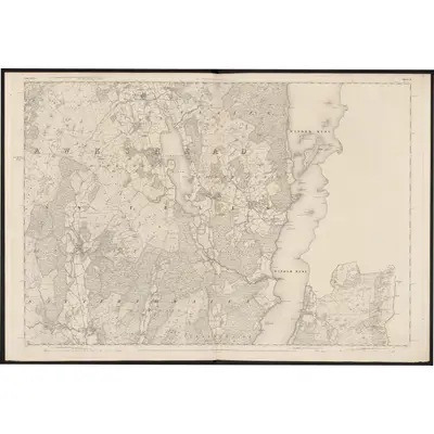 1848 Map of Lancashire 5, 1851 Print