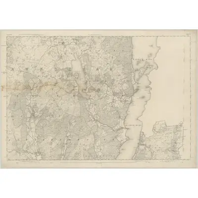 1848 Map of Lancashire 5, 1851 Print