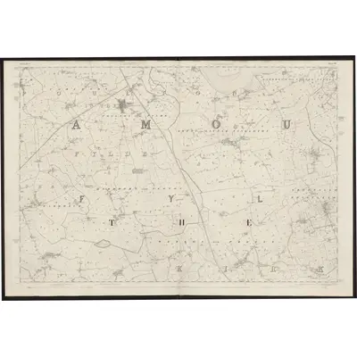 1844 Map of Lancashire 51, 1847 Print
