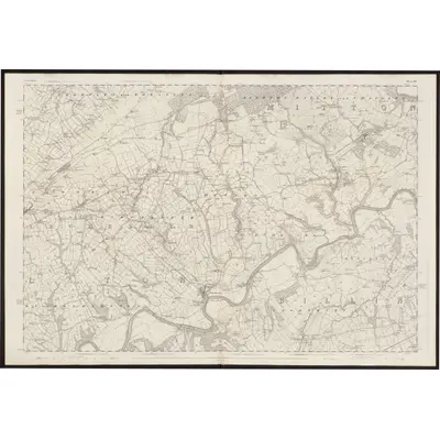 1844 Map of Lancashire 54, 1847 Print