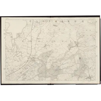 1844 Map of Lancashire 55, 1848 Print