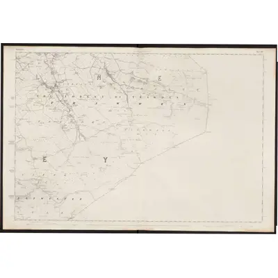 1844 Map of Lancashire 57, 1848 Print