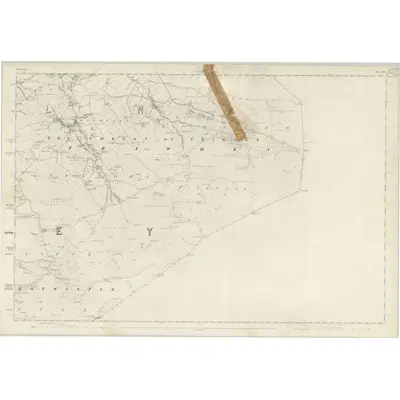 1844 Map of Lancashire 57, 1848 Print