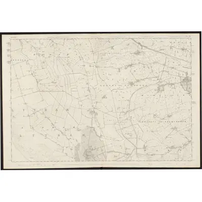 1844 Map of Lancashire 59, 1847 Print