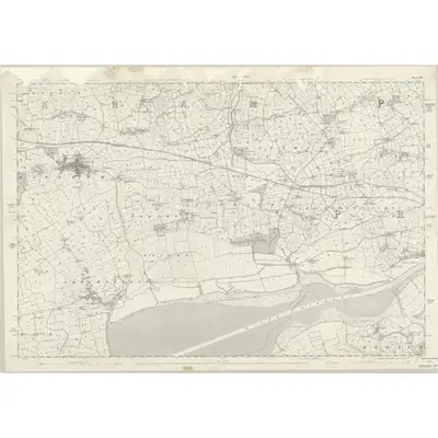 1844 Map of Lancashire 60, 1848 Print