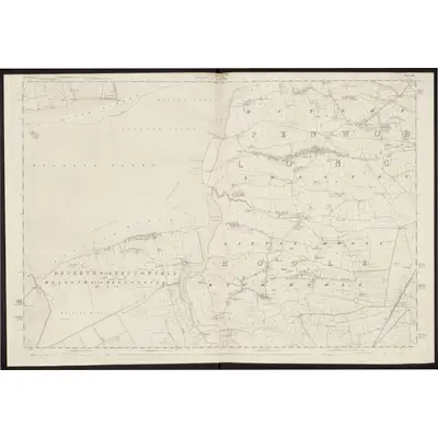1844 Map of Lancashire 68, 1848 Print