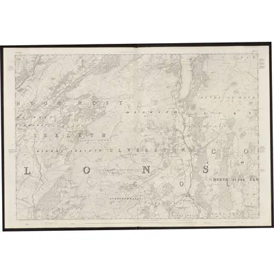 1846 Map of Lancashire 7, 1850 Print