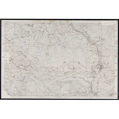 1844 Map of Lancashire 71, 1849 Print