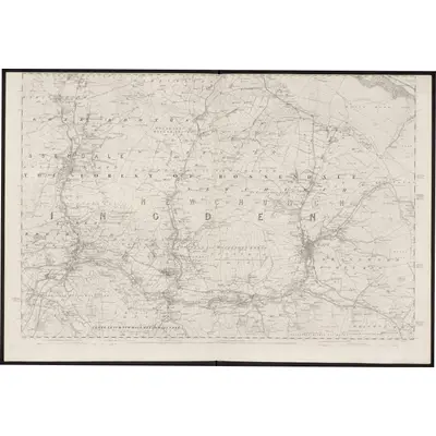 1844 Map of Lancashire 72, 1849 Print