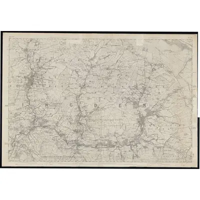 1844 Map of Lancashire 72, 1849 Print