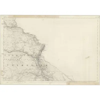 1844 Map of Lancashire 73, 1848 Print