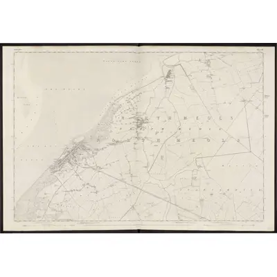 1845 Map of Lancashire 75, 1848 Print