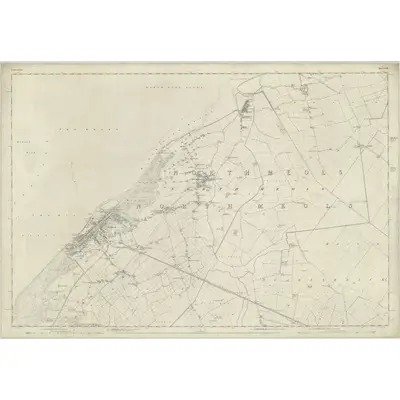 1845 Map of Lancashire 75, 1848 Print