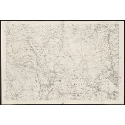 1844 Map of Lancashire 79, 1850 Print