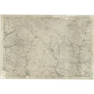 1844 Map of Lancashire 80, 1851 Print