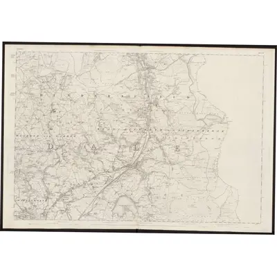 1847 Map of Lancashire 81, 1851 Print