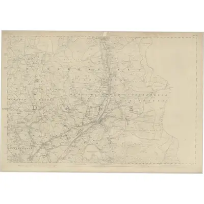 1847 Map of Lancashire 81, 1851 Print