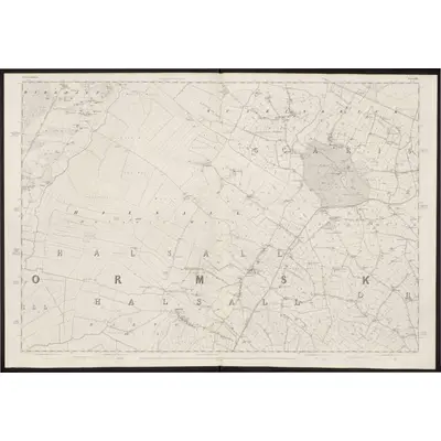 1845 Map of Lancashire 83, 1847 Print