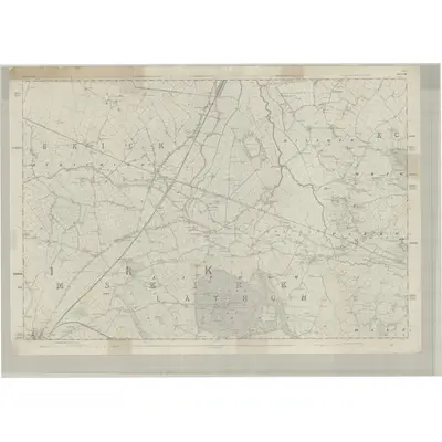 1845 Map of Lancashire 84, 1848 Print